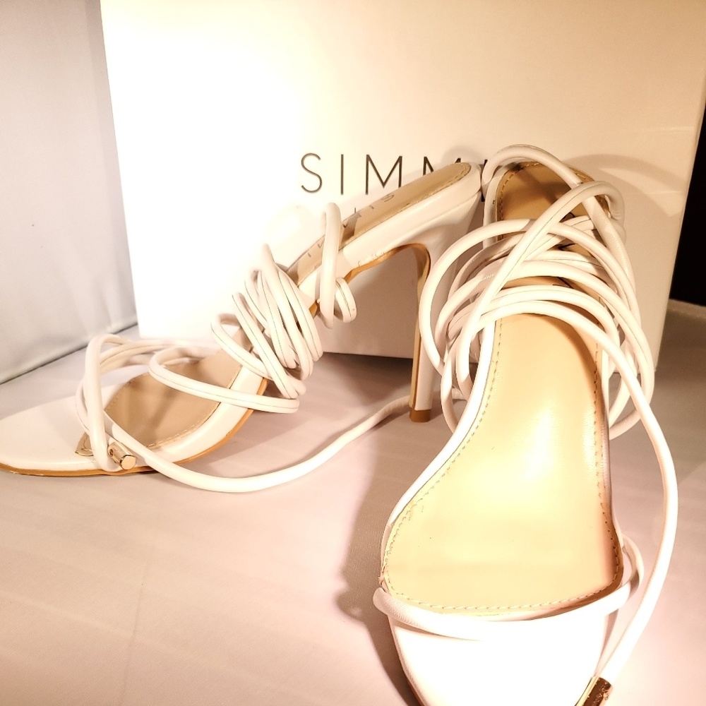 White strappy open toe